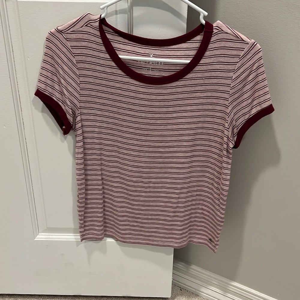 Pretty American eagle striped shirt size small